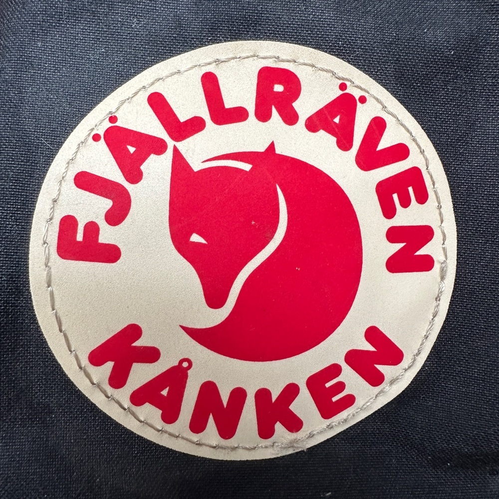 Fjallraven Kånken Dark Gray and Red Mini Backpack - Picture 12 of 12